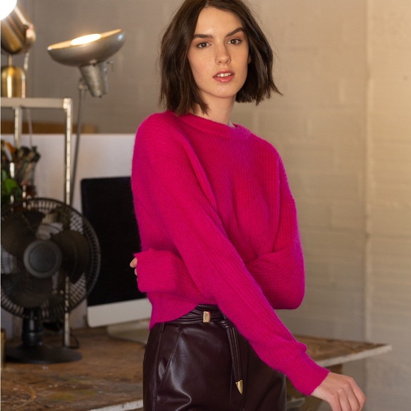 NWOT DOROTHEE SCHUMACHER
Heavenly Touch Cashmere Sweater in Intense Fuchsia XS - Picture 6 of 16